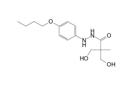 Propanoic acid, 3-hydroxy-2-(hydroxymethyl)-2-methyl-, 2-(4-butoxyphenyl)hydrazide