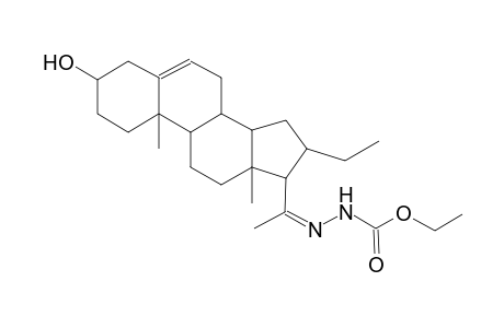 pregn-5-ene, 20-[(ethoxycarbonyl)hydrazono]-16-ethyl-3-hydroxy-,(3beta,16alpha)-
