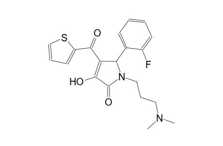 1-[3-(dimethylamino)propyl]-5-(2-fluorophenyl)-3-hydroxy-4-(2-thienylcarbonyl)-1,5-dihydro-2H-pyrrol-2-one