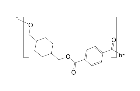Poly(1,4-dimethylenecyclohexylene terephthalate), mainly (e)-configuration