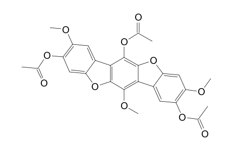 Benzo[1,2-b:4,5-b']bisbenzofuran-2,6,9-triol, 3,8,12-trimethoxy-, triacetate