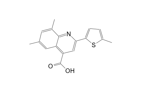 6,8-dimethyl-2-(5-methyl-2-thienyl)-4-quinolinecarboxylic acid
