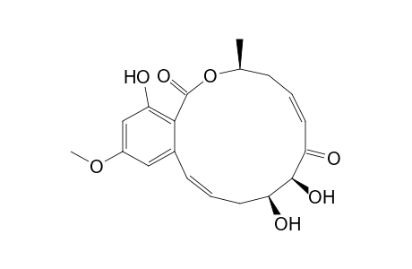 (2Z,5S,6S,8Z,11S)-17-methoxy-11-methyl-5,6,15-tris(oxidanyl)-12-oxabicyclo[12.4.0]octadeca-1(14),2,8,15,17-pentaene-7,13-dione
