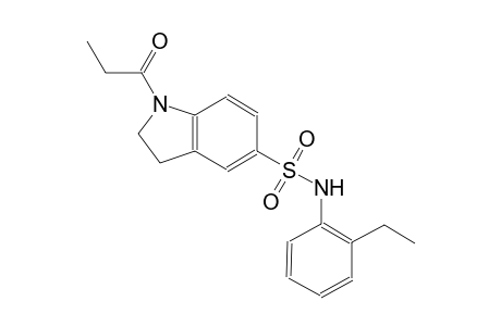N-(2-ethylphenyl)-1-propionyl-5-indolinesulfonamide