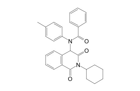 N-(2-Cyclohexyl-1,3-dioxo-1,2,3,4-tetrahydro isoquinolin-4-yl)-N-(p-tolyl)benzamide