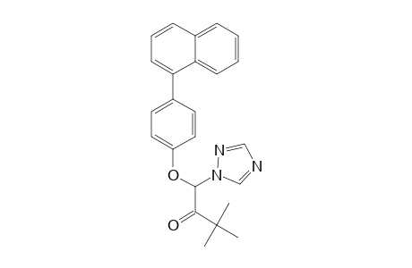 3,3-Dimethyl-1-(4-(naphthalen-1-yl)phenoxy)-1-(1H-1,2,4-triazol-1-yl)butan-2-one