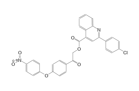 2-[4-(4-nitrophenoxy)phenyl]-2-oxoethyl 2-(4-chlorophenyl)-4-quinolinecarboxylate