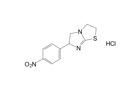 6-(p-nitrophenyl)-2,3,5,6-tetrahydroimidazo[2,1-b]thiazole, hydrochloride