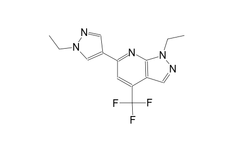 1H-pyrazolo[3,4-b]pyridine, 1-ethyl-6-(1-ethyl-1H-pyrazol-4-yl)-4-(trifluoromethyl)-
