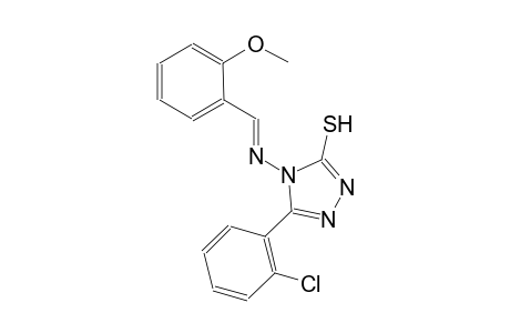 5-(2-chlorophenyl)-4-{[(E)-(2-methoxyphenyl)methylidene]amino}-4H-1,2,4-triazol-3-yl hydrosulfide