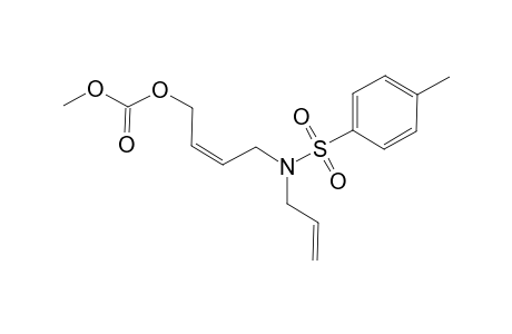 (Z)-N-{4-[(Methoxycarbonyl)oxy]but-2-enyl}-N-(prop-2'-enyl)-p-toluenesulfonamide