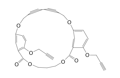 3,7,14,21-Tetraoxatricyclo[20.3.1.19,13]heptacosa-1(26),9,11,13(27),22,24-hexaene-16,18-diyne-2,8-dione, 10,25-bis(2-propynyloxy)-