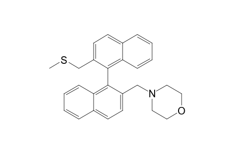 4-[[1-[2-(methylsulfanylmethyl)-1-naphthyl]-2-naphthyl]methyl]morpholine