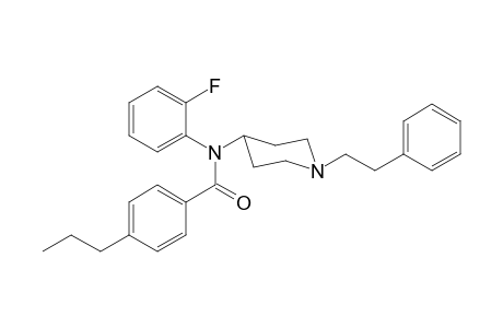 N-(2-Fluorophenyl)-N-(1-(2-phenylethyl)piperidin-4-yl)-4-propylbenzamide