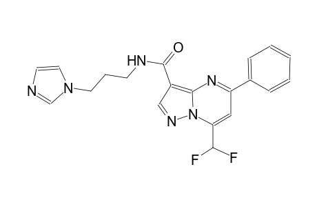 7-(difluoromethyl)-N-[3-(1H-imidazol-1-yl)propyl]-5-phenylpyrazolo[1,5-a]pyrimidine-3-carboxamide