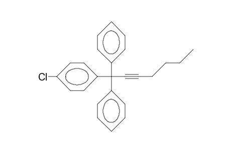 1-(4-Chloro-phenyl)-1,1-diphenyl-hept-2-yne