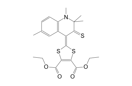 1,3-dithiole-4,5-dicarboxylic acid, 2-(2,3-dihydro-1,2,2,6-tetramethyl-3-thioxo-4(1H)-quinolinylidene)-, diethyl ester
