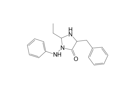 2-Ethyl-3-(phenylamino)-5-benzylimidazolidin-4-one