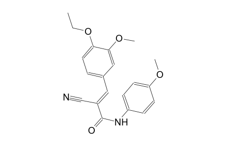 (2E)-2-cyano-3-(4-ethoxy-3-methoxyphenyl)-N-(4-methoxyphenyl)-2-propenamide