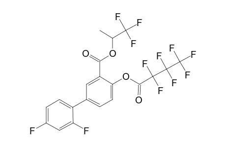 Diflunisal, o-heptafluorobutyryl-, 1,1,1-trifluoro-2-propyl ester