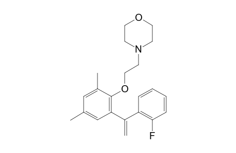 4-(2-(2-(1-(2-Fluorophenyl)vinyl)-4,6-dimethylphenoxy)ethyl)morpholine