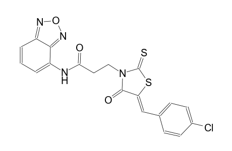 N-(2,1,3-benzoxadiazol-4-yl)-3-[(5Z)-5-(4-chlorobenzylidene)-4-oxo-2-thioxo-1,3-thiazolidin-3-yl]propanamide