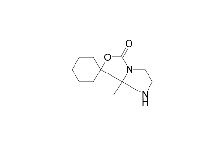 7a-methylspiro[2,3-dihydro-1H-imidazo[1,2-c][1,3]oxazole-7,1'-cyclohexane]-5-one 7a-methylspiro[2,3-dihydro-1H-imidazo[1,2-c]oxazole-7,1'-cyclohexane]-5-one 7a-methyl-5-spiro[2,3-dihydro-1H-imidazo[1,2-c]oxazole-7,1'-cyclohexane]one