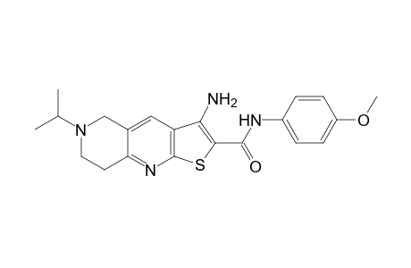 Thieno[2,3-b][1,6]naphthyridine-2-carboxamide, 3-amino-5,6,7,8-tetrahydro-N-(4-methoxyphenyl)-6-(1-methylethyl)-
