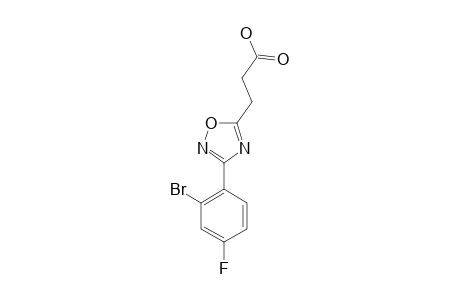 3-[3-(2-BROMO-4-FLUOROPHENYL)-1,2,4-OXADIAZOL-5-YL]-PROPANOIC-ACID