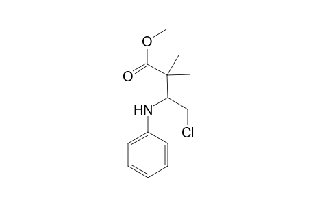 Methyl 4-chloro-2,2-dimethyl-3-(phenylamino)butanoate