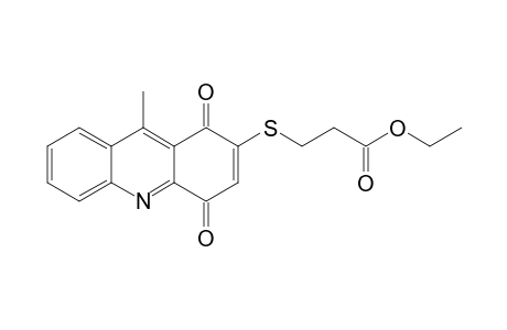 3-(9-Methyl-1,4-dioxo-1,4-dihydro-acridin-2-ylsulfanyl)-propionic acid ethyl ester