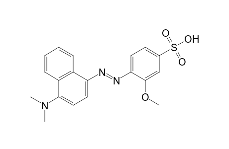 4-{[4-(dimethylamino)-1-naphthyl)-1-naphthyl]azo}-3-methoxybenzenesulfonic acid