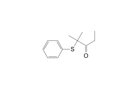3-Pentanone, 2-methyl-2-(phenylthio)-