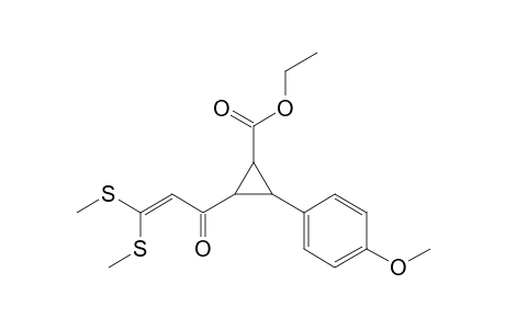 2-[3,3-bis(methylthio)-1-oxoprop-2-enyl]-3-(4-methoxyphenyl)-1-cyclopropanecarboxylic acid ethyl ester