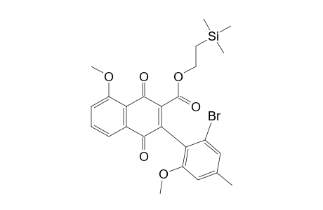 2-(Trimethylsilyl)ethyl 3-(2-Bromo-6-methoxy-4-methylphenyl)-8-methoxy-1,4-naphthoquinone-2-carboxylate