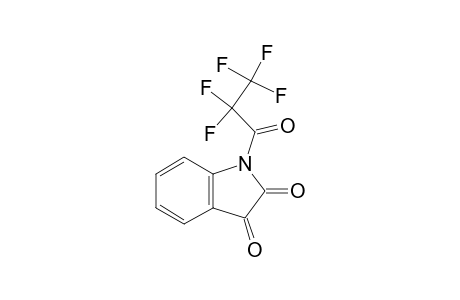 1-(2,2,3,3,3-pentafluoro-1-oxopropyl)indole-2,3-dione