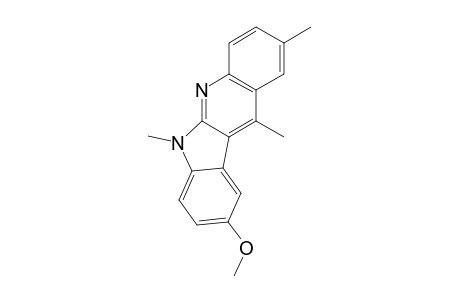 9-METHOXY-2,6,11-TRIMETHYL-6H-INDOLO-[2,3-B]-QUINOLINE