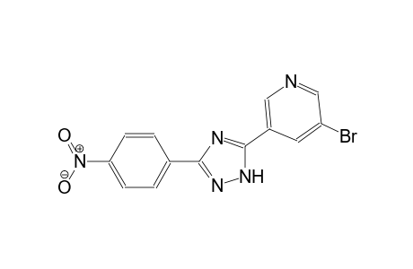 pyridine, 3-bromo-5-[3-(4-nitrophenyl)-1H-1,2,4-triazol-5-yl]-