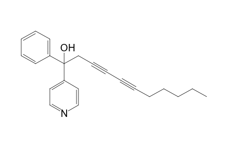 1-Phenyl-1-(4-pyridyl)-3,5-undecadiyn-1-ol