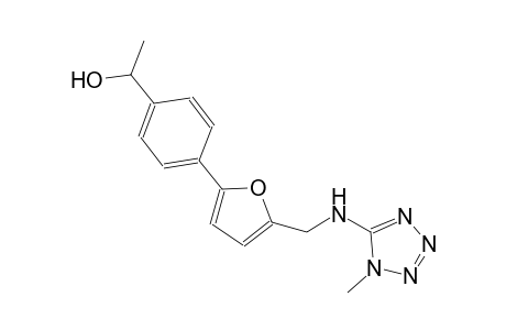 benzenemethanol, alpha-methyl-4-[5-[[(1-methyl-1H-tetrazol-5-yl)amino]methyl]-2-furanyl]-