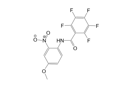 2,3,4,5,6-pentafluoro-N-(4-methoxy-2-nitrophenyl)benzamide