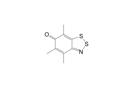 4,5,7-Trimethyl-6H-1,2,3-benzodithiazol-6-one