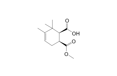 (1S,6S)-6-Methoxycarbonyl-2,2,3-trimethylcyclohex-3-ene-1-carboxylic acid