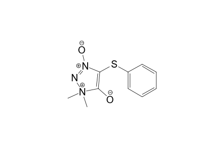 1H-1,2,3-Triazolium, 5-hydroxy-1,1-dimethyl-4-(phenylthio)-, hydroxide, inner salt, 3-oxide