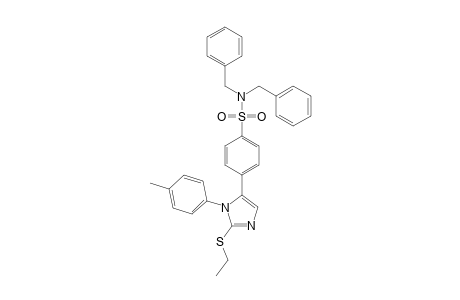 N,N-Dibenzyl-4-[2-ethylthio-1-(4-methylphenyl)imidazol-5-yl]benzene sulfonamide