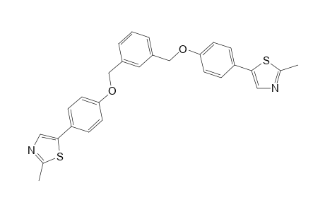 5-(4-(3-((4-(2-Methylthiazol-5-yl)phenoxy)methyl)benzyloxy)phenyl)-2-methylthiazole