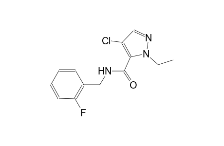 4-chloro-1-ethyl-N-(2-fluorobenzyl)-1H-pyrazole-5-carboxamide