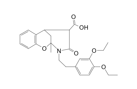 10-[2-(3,4-diethoxyphenyl)ethyl]-9-methyl-11-oxo-8-oxa-10-azatricyclo[7.3.1.0(2,7)]trideca-2(7),3,5-triene-12-carboxylic acid