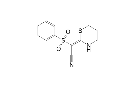 (Phenylsulfonyl-3,4,5,6-tetrahydro-1,3-thiazin-2-ylidene)acetonitrile