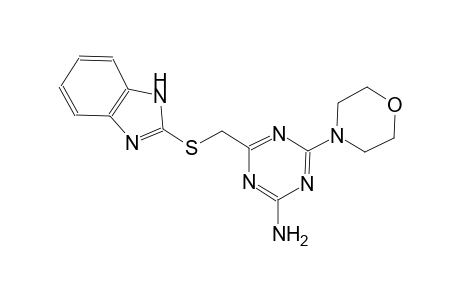 1,3,5-triazin-2-amine, 4-[(1H-benzimidazol-2-ylthio)methyl]-6-(4-morpholinyl)-